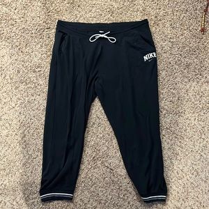 Plus size Nike black sweatpants